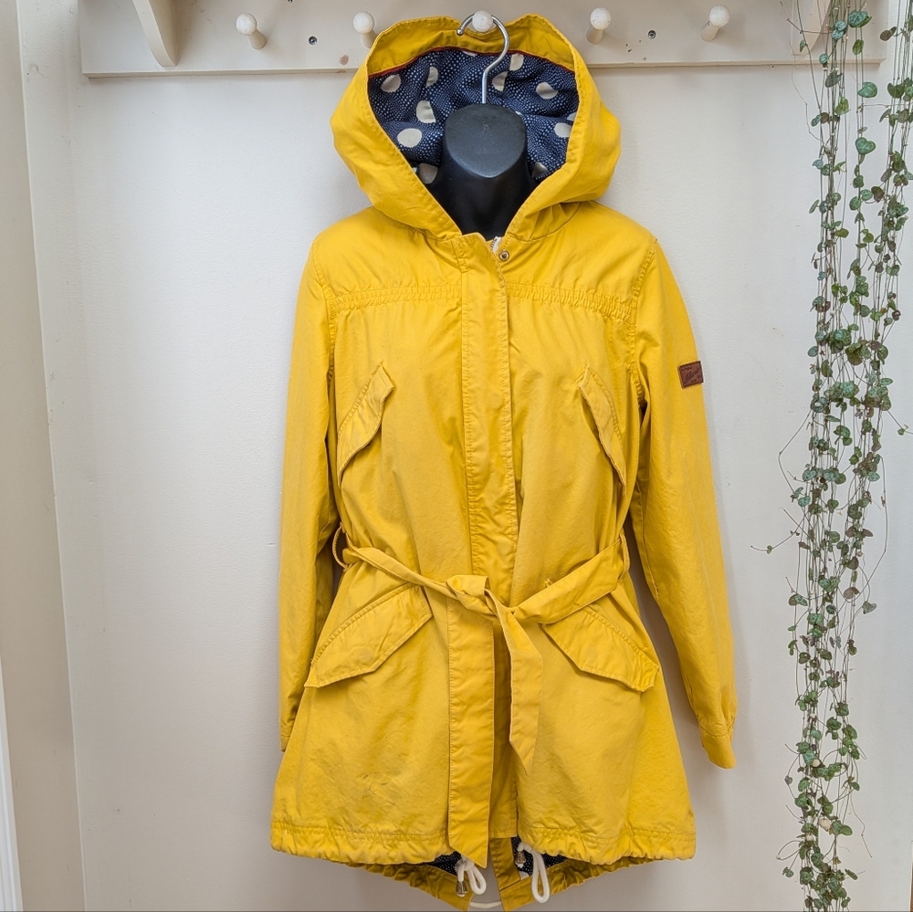 Anthropologie Daughters Of The liberation Yellow Women's Rain Utility Jacket M